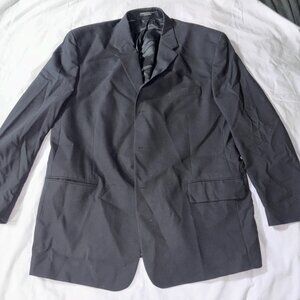 DKNY Essentials 100% Wool, Black Sports Coat - Size 46R